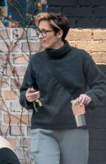 VICKY MCCLURE Leaves a Recording Studio in Nottingham 03/18/2021