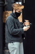VICKY MCCLURE Leaves a Recording Studio in Nottingham 03/18/2021