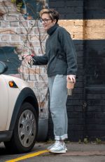 VICKY MCCLURE Leaves a Recording Studio in Nottingham 03/18/2021
