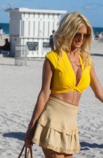 VICTORIA SILVSTEDT Out on the Beach in Miami 03/05/2021