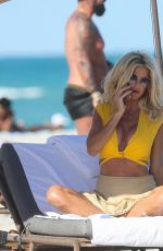 VICTORIA SILVSTEDT Out on the Beach in Miami 03/05/2021