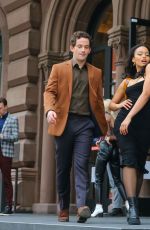 WHITNEY PEAK, ELI BROWN and Joshua Safran on the Set of Gossip Girl 03/24/2021
