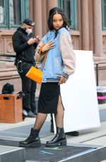 WHITNEY PEAK, ELI BROWN and Joshua Safran on the Set of Gossip Girl 03/24/2021