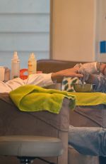 WHITNEY PORT Getting a Mani-pedi in Los Angeles 03/25/2021