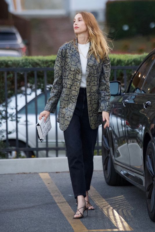 WHITNEY PORT Out for Dinner in Studio City 03/19/2021
