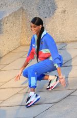 WINNIE HARLOW on the Set of a Puma Campaign Photoshoot in Los Angeles 03/08/2021