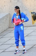 WINNIE HARLOW on the Set of a Puma Campaign Photoshoot in Los Angeles 03/08/2021