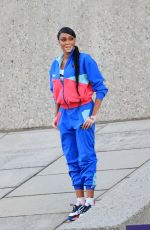 WINNIE HARLOW on the Set of a Puma Campaign Photoshoot in Los Angeles 03/08/2021