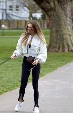 ZARA  MCDERMOTT Out with Her Dogs in London 03/25/2021