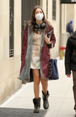 ZION MORENO on the Set of Gossip Girl in New York 03/16/2021