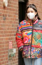 ZION MORENO on the Set of Gossip Girl in New York 03/16/2021