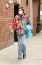 ZION MORENO on the Set of Gossip Girl in New York 03/16/2021