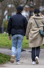 ABBIE QUINN Out at a Park in London 04/02/2021