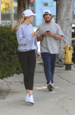 ABBY CHAMPION and Patrick Schwarzenegger Out in West Hollywood 04/06/2021