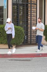 ABBY CHAMPION and Patrick Schwarzenegger Out in West Hollywood 04/06/2021
