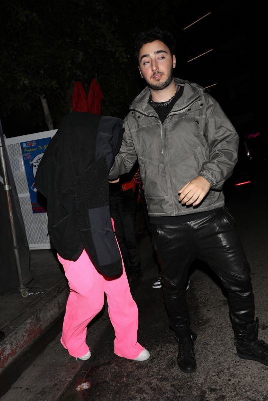 ADDISON RAE and Zack Bia at The Nice Guy in West Hollywood 04/03/2021