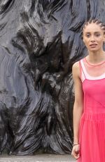 ADWOA ABOAH on the Set of a Commercial at Trafalgar Square in London 04/08/2021
