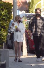 AHLEY BENSON Out for Dinner at Pink Taco in Los Angeles 04/27/2021