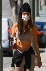 ALESSANDR AMBROSIO Arrives at Pilates Class in Los Angeles 04/07/2021