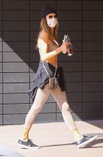 ALESSANDR AMBROSIO Arrives at Pilates Class in Los Angeles 04/07/2021