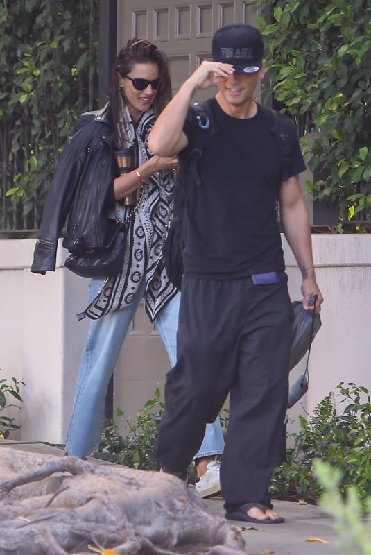 ALESSANDRA AMBROSIO and Richard Lee Out in Los Angeles 04/26/2021