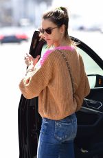 ALESSANDRA AMBROSIO Feeds at Parking Meter in Santa Monica 04/02/2021