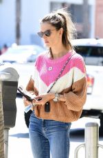 ALESSANDRA AMBROSIO Feeds at Parking Meter in Santa Monica 04/02/2021