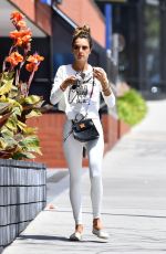 ALESSANDRA AMBROSIO Heading to a Gym in Brentwood 04/15/2021