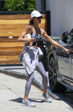 ALESSANDRA AMBROSIO Leaves a Workout Session in Beverly Hills 04/27/2021