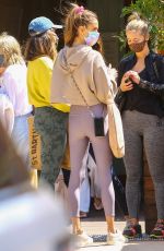 ALESSANDRA AMBROSIO Out for Lunch with Friends in Malibu 04/16/2021