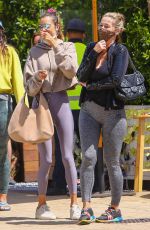 ALESSANDRA AMBROSIO Out for Lunch with Friends in Malibu 04/16/2021