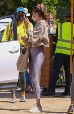 ALESSANDRA AMBROSIO Out for Lunch with Friends in Malibu 04/16/2021