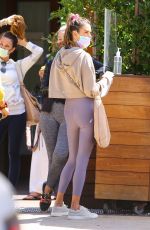 ALESSANDRA AMBROSIO Out for Lunch with Friends in Malibu 04/16/2021