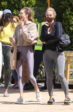 ALESSANDRA AMBROSIO Out for Lunch with Friends in Malibu 04/16/2021