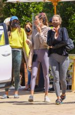 ALESSANDRA AMBROSIO Out for Lunch with Friends in Malibu 04/16/2021