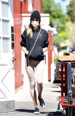 ALESSANDRA AMBROSIO Shopping at Brentwood Country Mart 04/15/2021