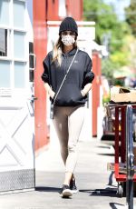 ALESSANDRA AMBROSIO Shopping at Brentwood Country Mart 04/15/2021