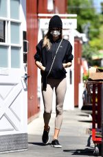 ALESSANDRA AMBROSIO Shopping at Brentwood Country Mart 04/15/2021