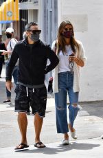 ALESSANDRA AMBROSIOand Richard Lee Heading to Lunch in Brentwood 04/21/2021