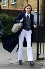 ALEXA CHUNG Out House Hunting in London 04/08/2021