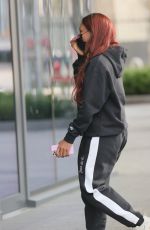 ALEXANDRA BURKE Leaves Her Apartments in London 04/13/2021