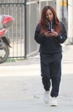 ALEXANDRA BURKE Leaves Her Apartments in London 04/13/2021
