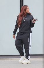 ALEXANDRA BURKE Leaves Her Apartments in London 04/13/2021