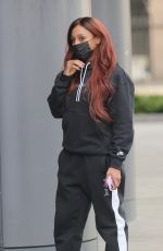 ALEXANDRA BURKE Leaves Her Apartments in London 04/13/2021