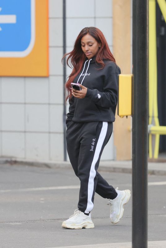 ALEXANDRA BURKE Leaves Her Apartments in London 04/13/2021