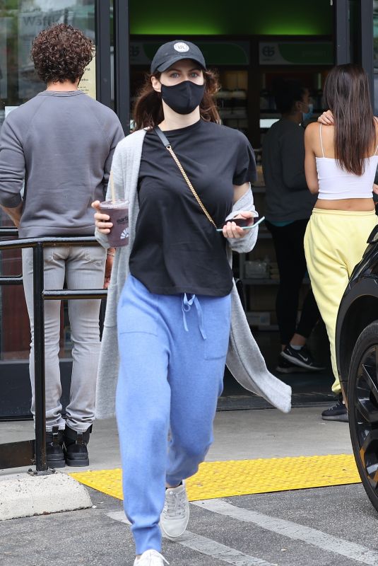 ALEXANDRA DADDARIO Out for Coffee in Los Angeles 04/12/2021