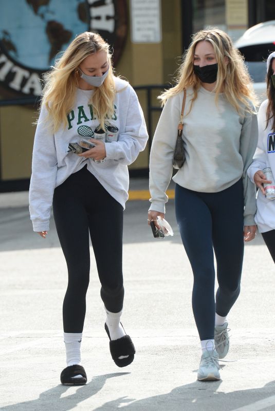 ALEXIS REN and MADDIE and MACKENZIE ZIEGLER Out in Los Angeles 04/23/1021