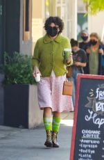 ALIA SHAWKAT Out for Coffee in Los Angeles 04/03/2021