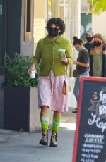 ALIA SHAWKAT Out for Coffee in Los Angeles 04/03/2021