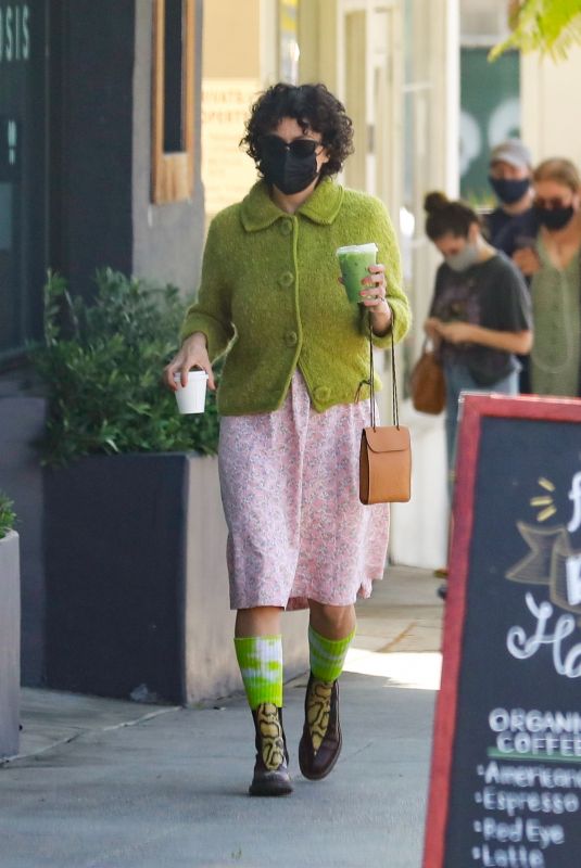 ALIA SHAWKAT Out for Coffee in Los Angeles 04/03/2021